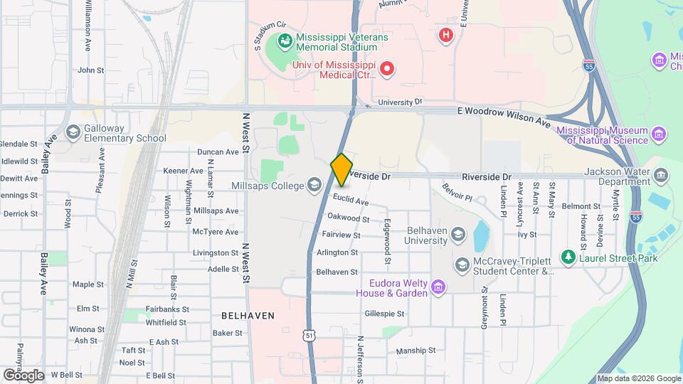 726 Euclid Ave, Unit A Map and Location Details