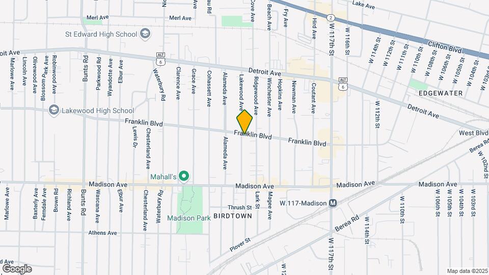 1549-1559 Lakewood Ave Map and Location Details