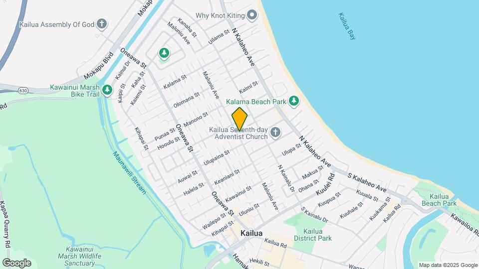 434 Maluniu Ave Map and Location Details