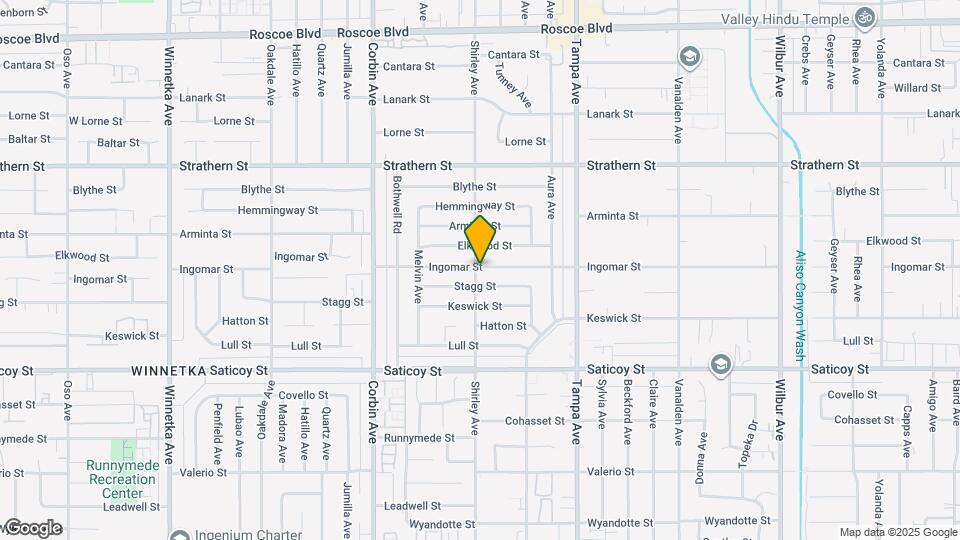 19458 Ingomar St Map and Location Details