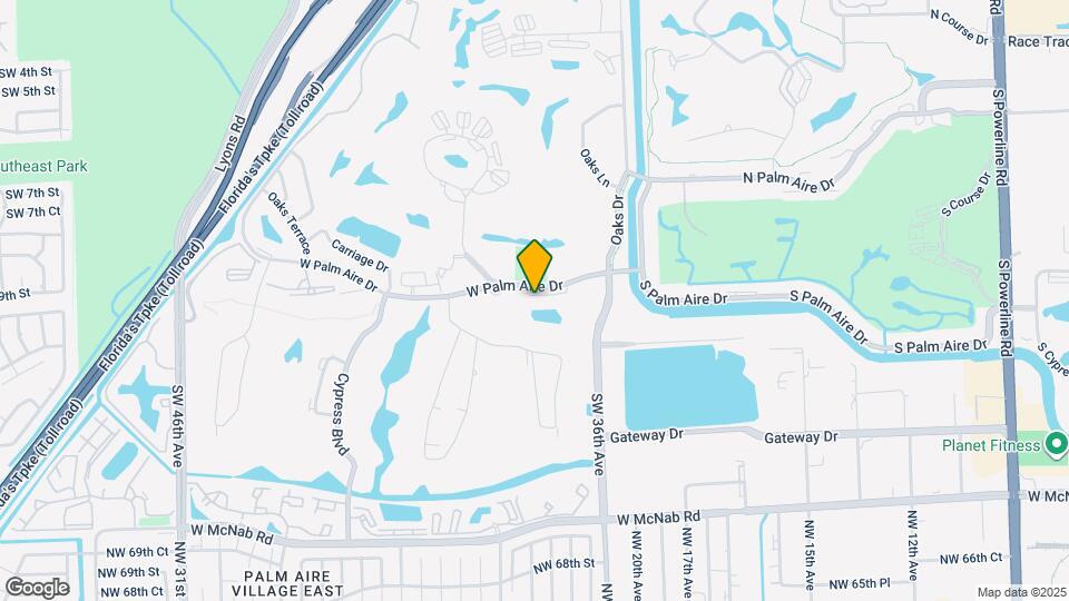 4030 W Palm Aire Dr, Unit 407 Map and Location Details