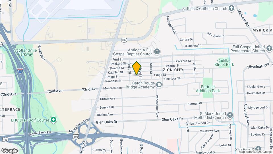 4920 Paige St Map and Location Details