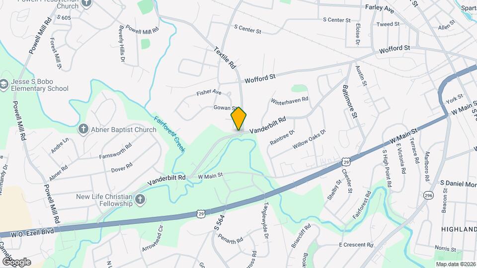 275 Vanderbilt Rd Map and Location Details