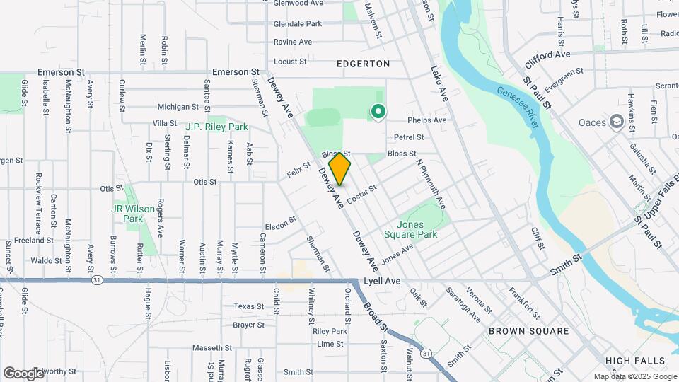 210 Dewey Ave Map and Location Details