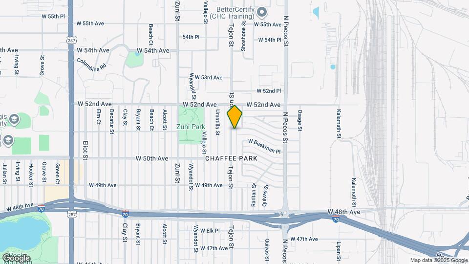 5080 Tejon St Map and Location Details