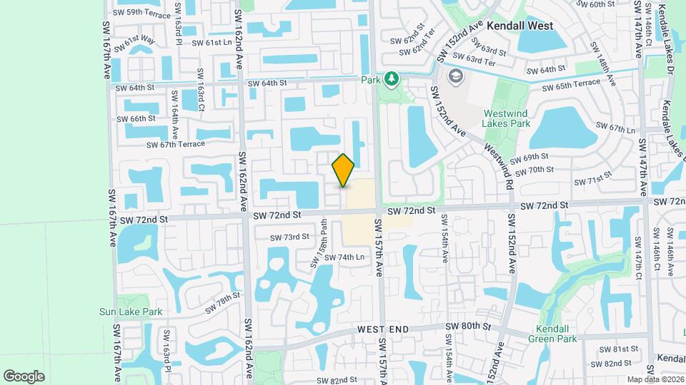 7083 SW 158th Ct Map and Location Details