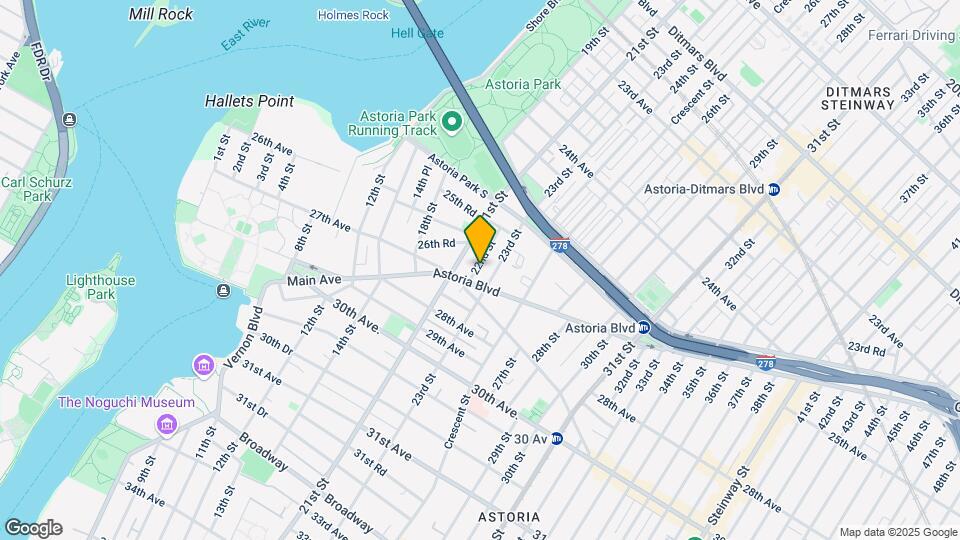 25-71 22nd St Mapa y Detalles de la Ubicación