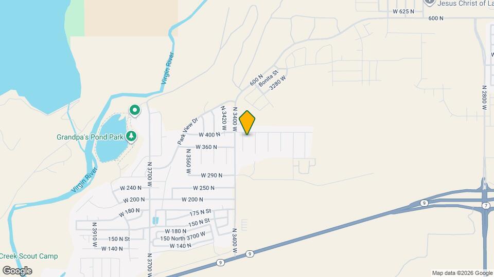 388 N 3380 W Mapa y Detalles de la Ubicación