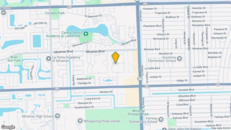 8273 SW 27th St Map and Location Details