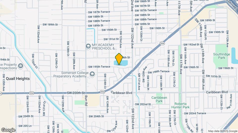 12301 SW 195th Terrace Map and Location Details
