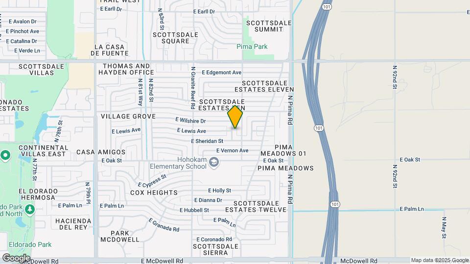 2501 N 85th Pl Map and Location Details