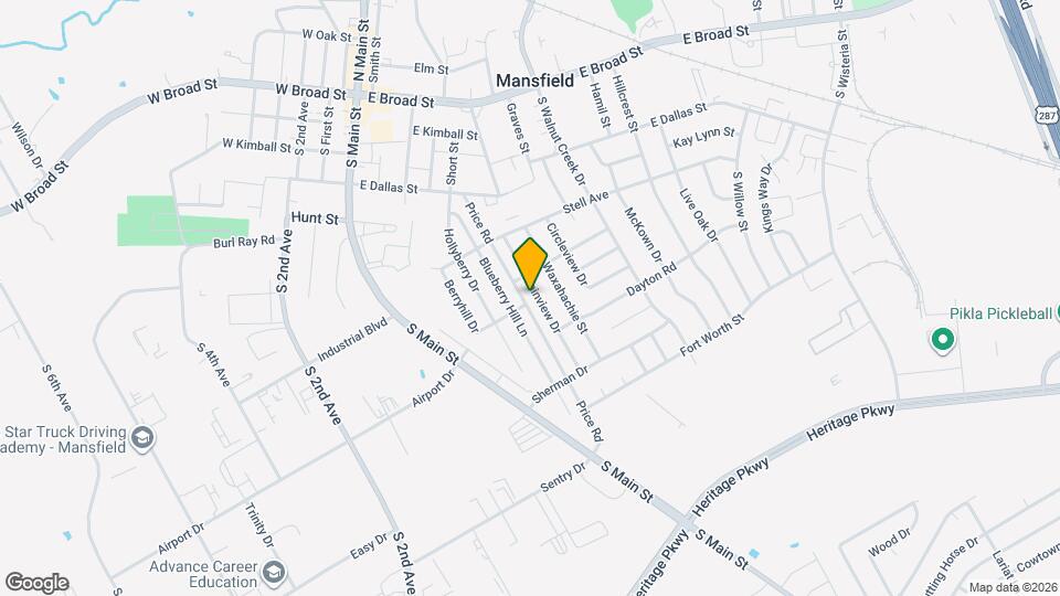 606 Plainview Dr Mapa y Detalles de la Ubicación