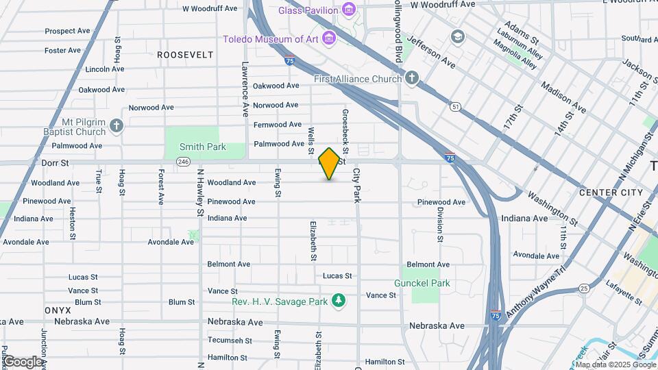 645 Woodland Ave Map and Location Details