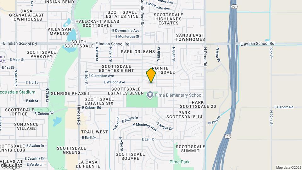 8432 E Columbus Ave Mapa y Detalles de la Ubicación