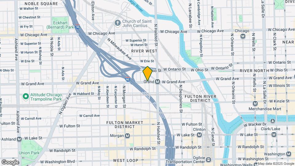 837 W Grand Ave-Unit -3-R Map and Location Details