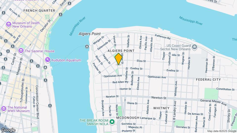 538 Verret St Mapa y Detalles de la Ubicación