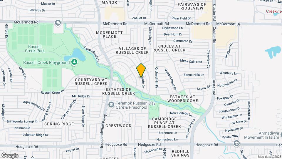 8501 Mesa Verde Dr Map and Location Details