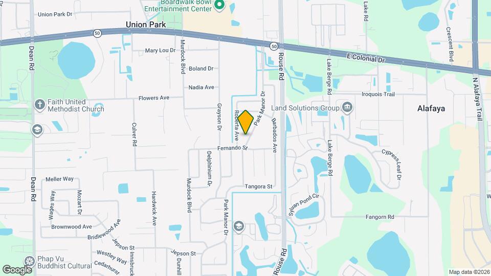 1014 Park Manor Dr Map and Location Details