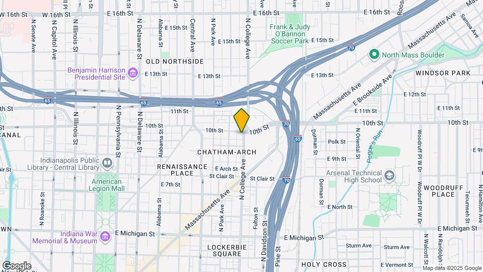 918 N College Ave Map and Location Details
