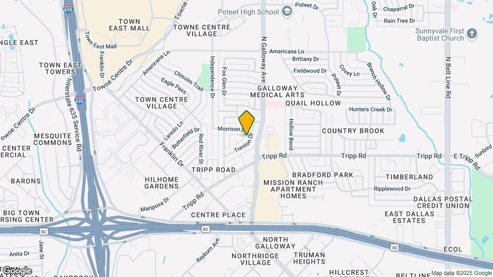 2505 Trenton Dr Mapa y Detalles de la Ubicación