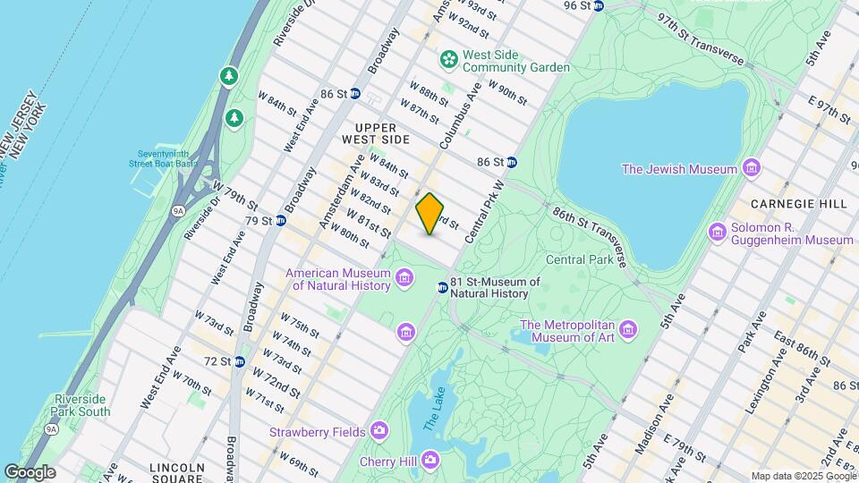 32 W 82nd St Map and Location Details