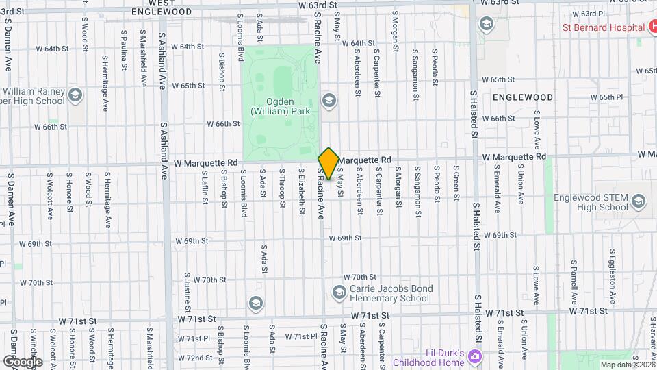 6733 S Racine Ave Map and Location Details
