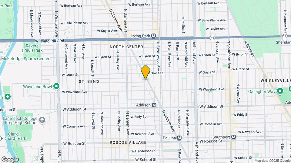 3738-3740 N Lincoln Ave Map and Location Details