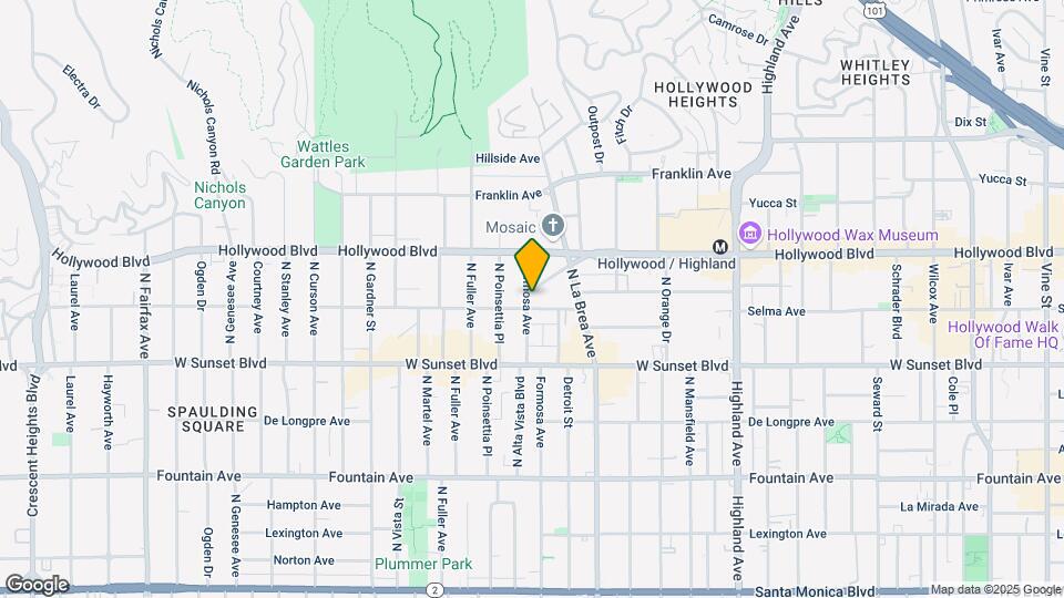 1616 N Formosa Ave Map and Location Details