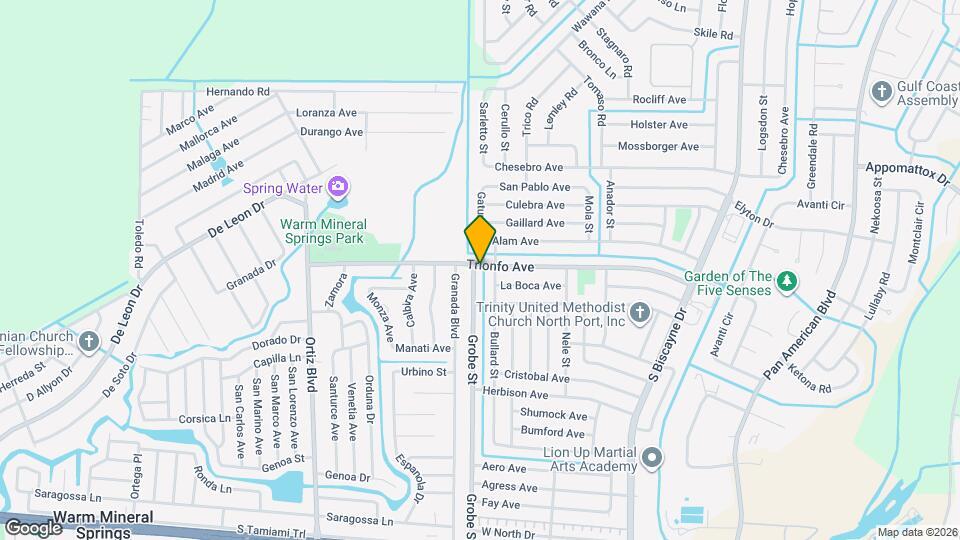 4010 Grobe St Map and Location Details