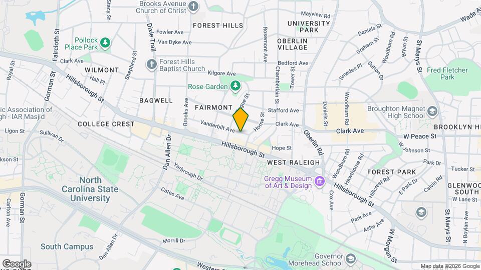 2505 Vanderbilt Ave Map and Location Details