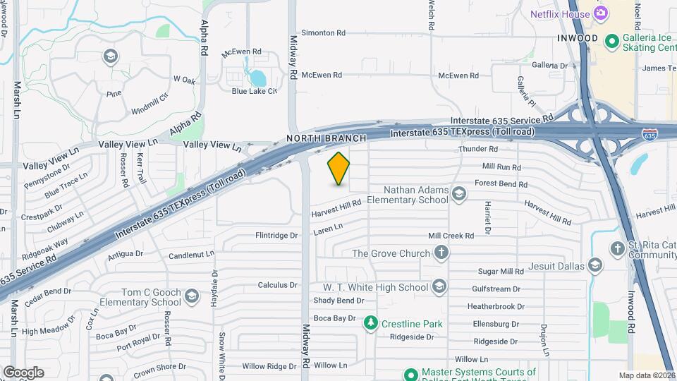 12818 Midway Rd, Unit 2068 Mapa y Detalles de la Ubicación