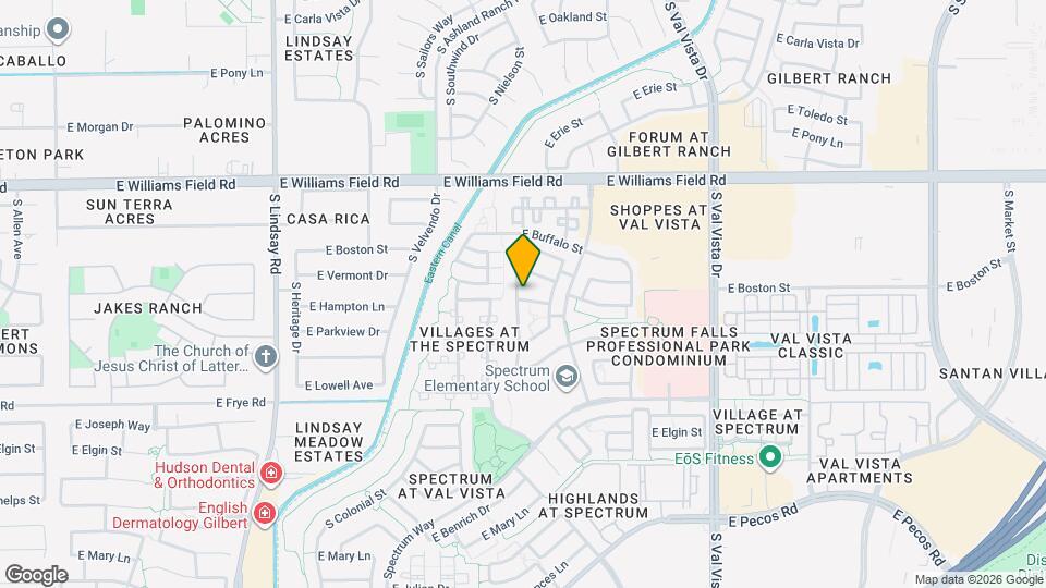 1250 E Canyon Creek Dr Mapa y Detalles de la Ubicación