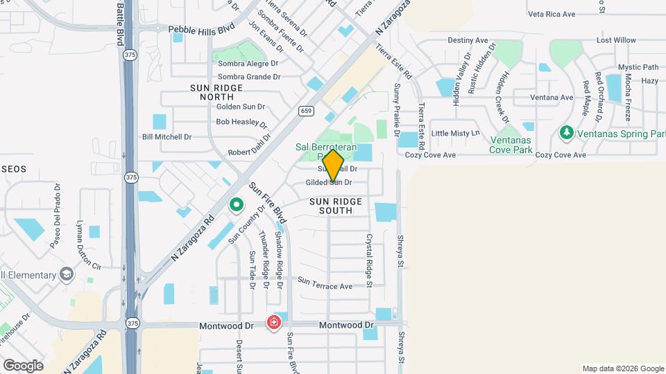 12604 Gilded Sun Dr Map and Location Details