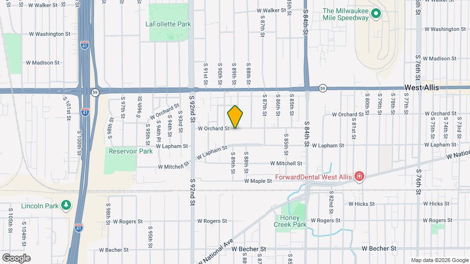 8903 W Orchard St, Unit 8905 Orchard Map and Location Details