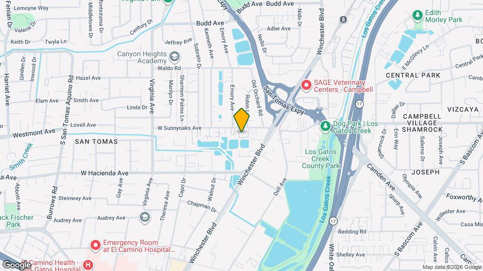 328 W Sunnyoaks Ave Mapa y Detalles de la Ubicación