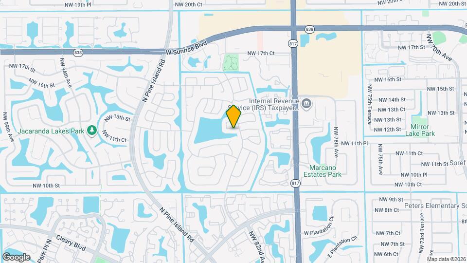 8536 NW 12th Ct Map and Location Details