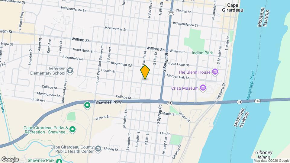 840 Jefferson Ave Map and Location Details