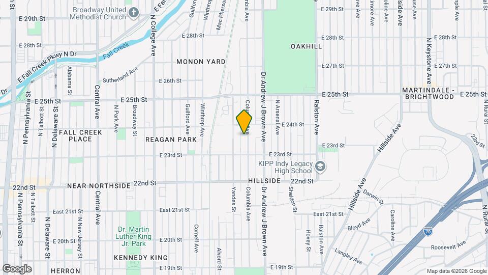 2340 Columbia Ave Map and Location Details