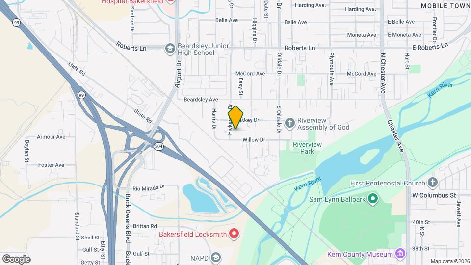 627 Hood Dr Map and Location Details