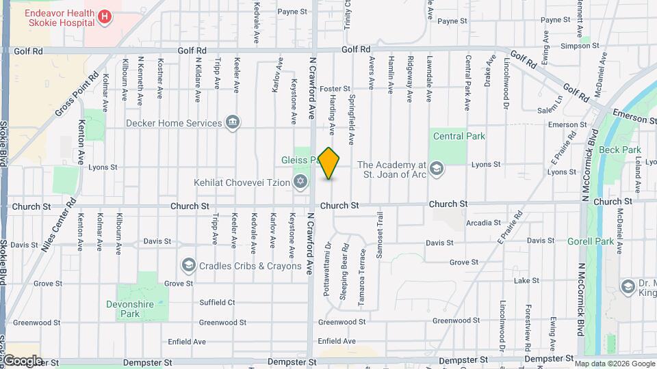 9230 Harding Ave Map and Location Details