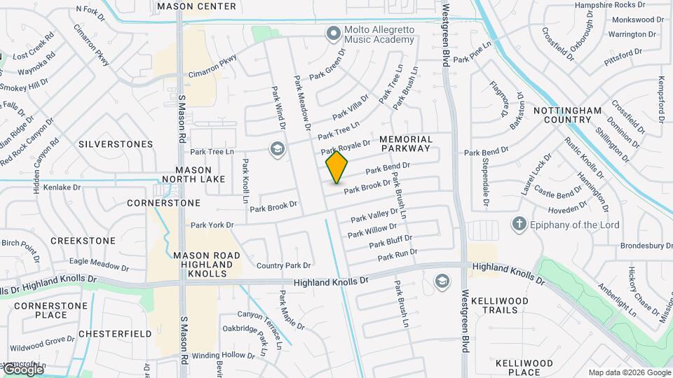 21430 Park Brook Dr Map and Location Details