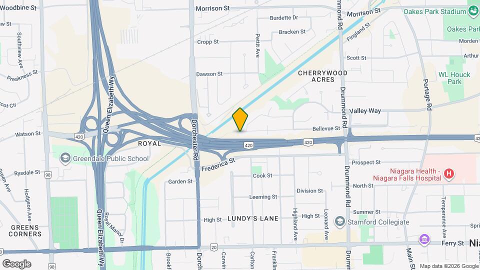 6688 Bellevue St Map and Location Details