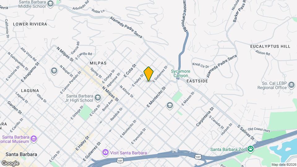 1127 E Gutierrez St Mapa y Detalles de la Ubicación