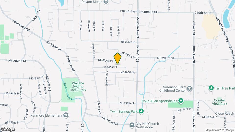 7708 NE 201st Pl Map and Location Details