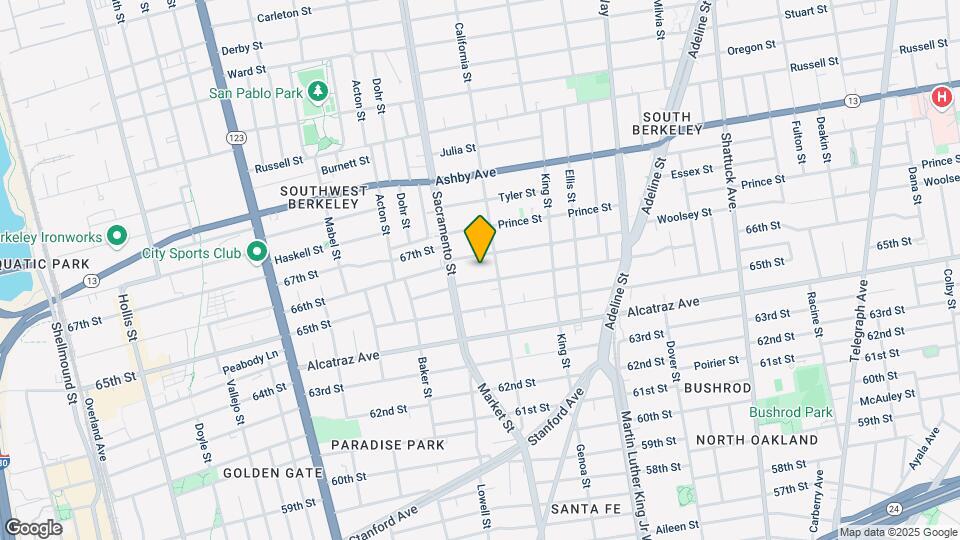 1531 Fairview St Map and Location Details