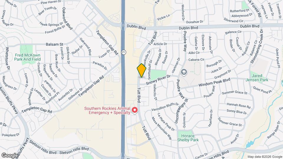 6150 Rockville Dr Map and Location Details