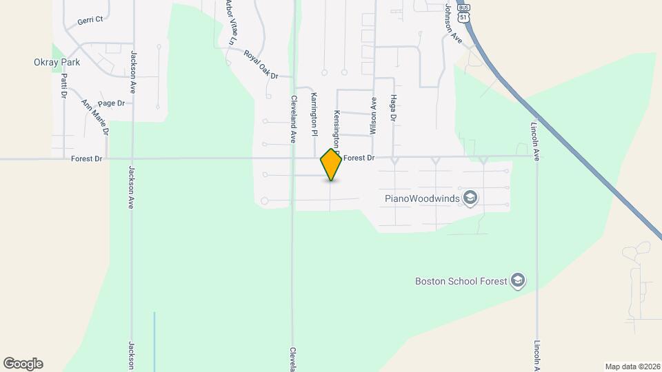 3826-3830 Kensington Pl Map and Location Details