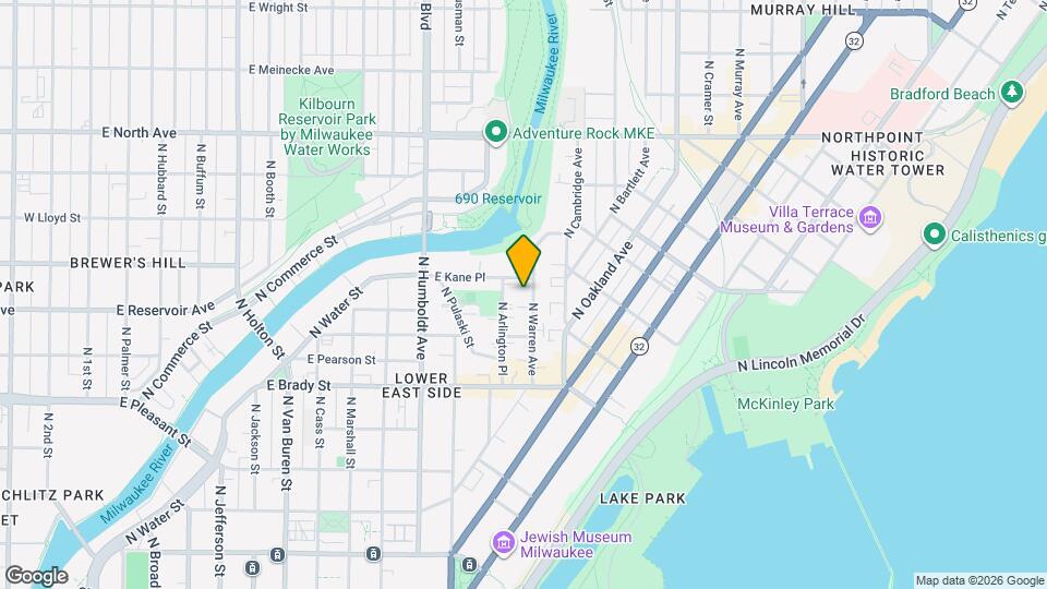 1857 N Warren Ave Map and Location Details