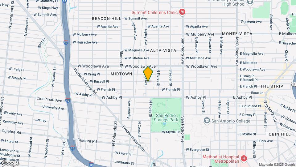 834 W Russell Pl, Unit 1 Map and Location Details