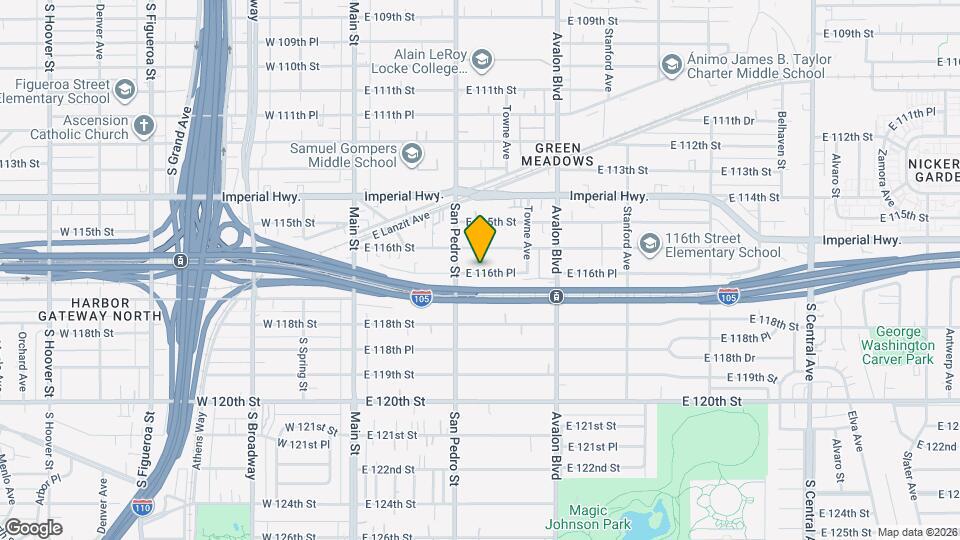 329 E 116th Pl Map and Location Details